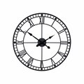 Homeroots Black Metal Minimalist Wall Clock 396712
